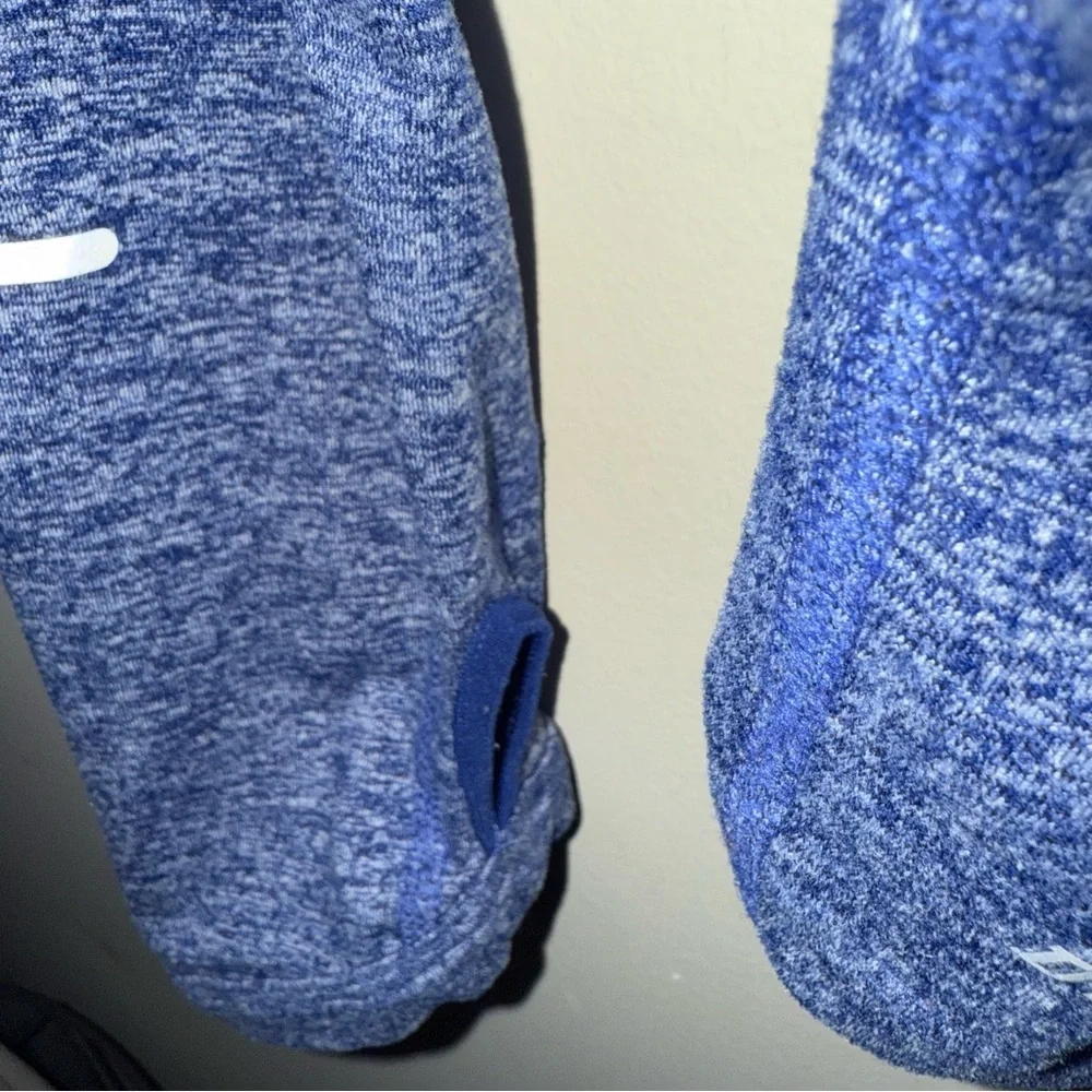 Nike Running Dri Fit Blue Quarter Zip Sweatshirt Size Medium Activewear